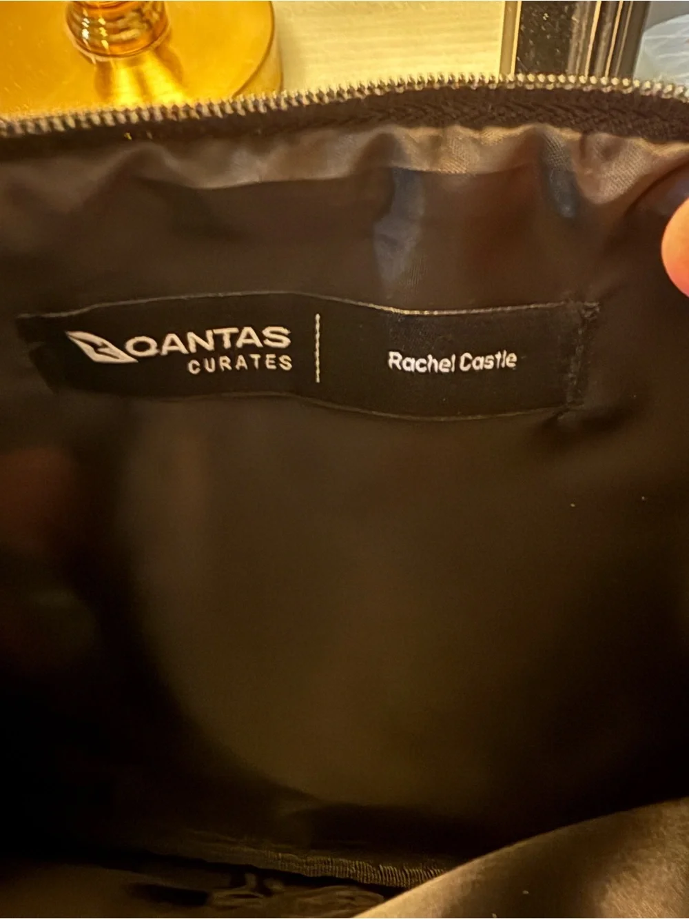Love The People Multicolor Zip Pouch - Black